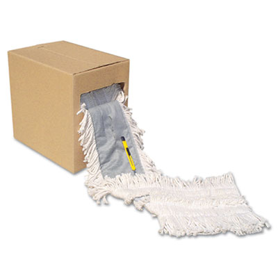 UNISAN Flash Forty Disposable Dustmop, Cotton, 5&quot;, Natural