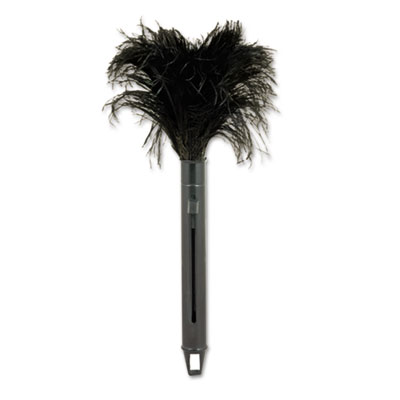 UNISAN Retractable Feather Duster, Black Plastic Handle