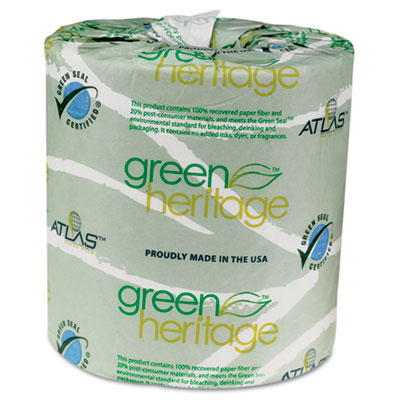 Atlas Paper Mills Green
Heritage Bathroom Tissue,
2-Ply Sheets, White