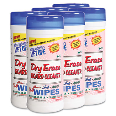 Motsenbocker&#39;s Lift-Off Dry
Erase Cleaner Wipes, Cloth, 7
x 12