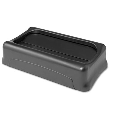 Rubbermaid Commercial Slim
Jim Waste Container Swing Top
Lid, 11-3/8 x 20-3/8,
Plastic, Black