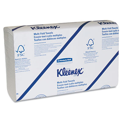 KIMBERLY-CLARK PROFESSIONAL*
KLEENEX Multifold Paper
Towels, 9 1/5 x 9 2/5, White