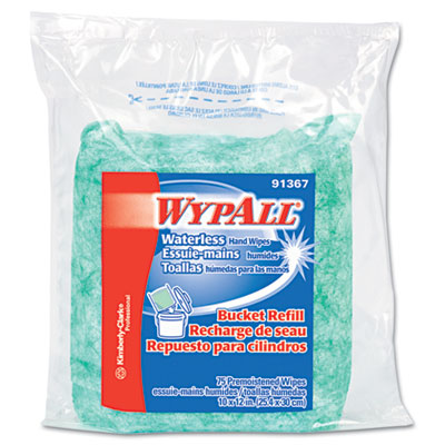 KIMBERLY-CLARK PROFESSIONAL*
WYPALL Waterless Hand Wipes
Refill Bags, 10 1/2 x 12 1/4