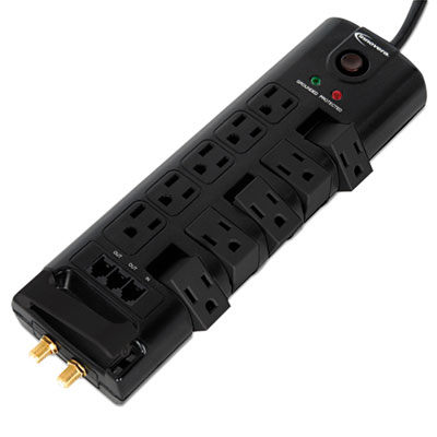 Innovera Surge Protector, 10 Outlets, 6ft Cord,