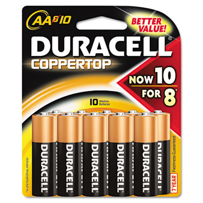 Duracell Coppertop Alkaline
Batteries, AA
Preserve Technology