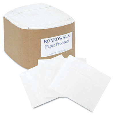 Boardwalk Senior Dispenser Napkins, 1-Ply, 12 x 17, White