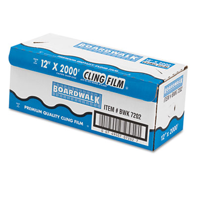 Boardwalk PVC Food Wrap Film, 12&quot; x 2000-ft. Roll