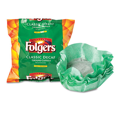 Folgers Coffee Filter Packs,
Decaffeinated Classic Roast,
.9 oz