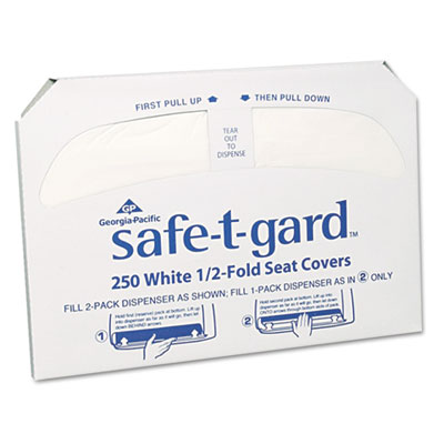 Georgia Pacific Professional
Half-Fold Toilet Seat Covers,
White