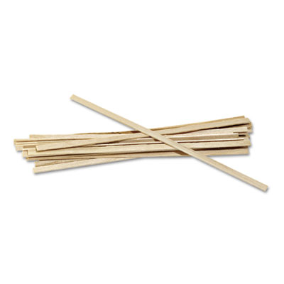 Royal Paper Wood Coffee Stirs, 5 1/2&quot;, Natural