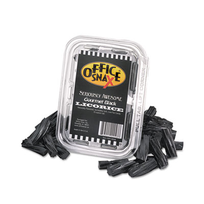 Office Snax Seriously Awesome Gourmet Licorice, Black, 15 oz