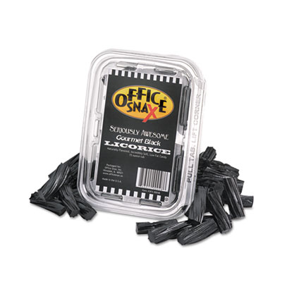 Office Snax Seriously Awesome
Gourmet Licorice, Black, 15 oz