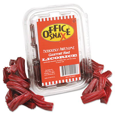 Office Snax Seriously Awesome
Gourmet Licorice, Red, 15 oz