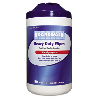 Boardwalk Heavy-Duty Wipes, 10 4/5 x 7, Fresh Scent, 90