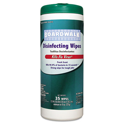 Boardwalk Disinfecting Wipes,
8 x 7, Fresh Scent,
35/Canister