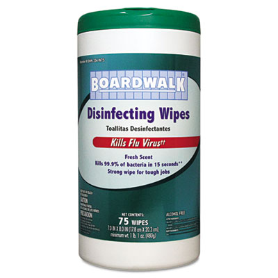 Boardwalk Disinfecting Wipes,
8 x 7, Fresh Scent,
75/Canister