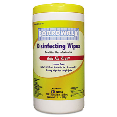 Boardwalk Disinfecting Wipes,
8 x 7, Lemon Scent,
75/Canister