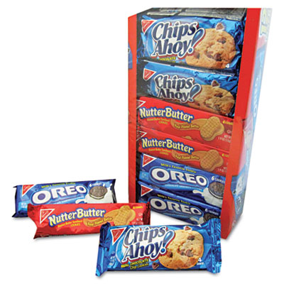 Nabisco Variety Pack Cookies,
Assorted, 1.75 oz Packs, 12
Packs/Box