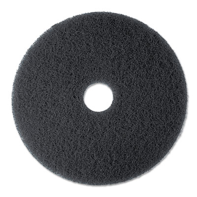 3M High Productivity Floor Pad 7300, 19&quot;, Black