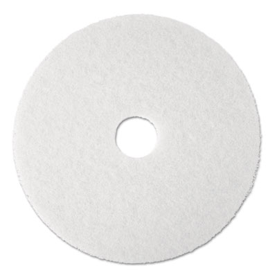 3M Super Polish Floor Pad 4100, 17&quot;, White