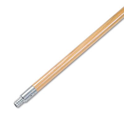 Boardwalk Metal Tip Threaded Hardwood Broom Handle, 1&quot; Dia