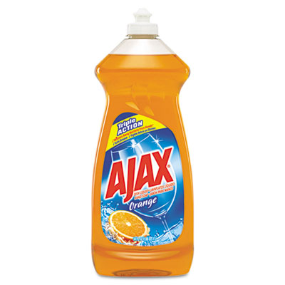 Ajax Dish Detergent,
Antibacterial, Orange, 30 oz
Bottle, 9/Carton