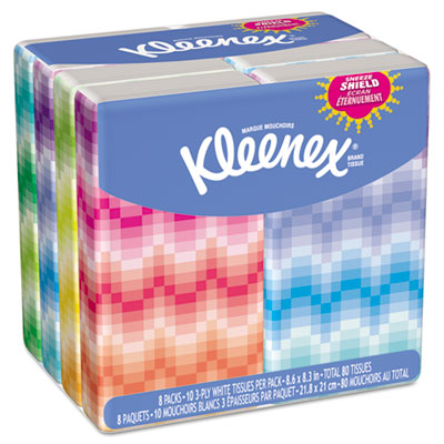 KIMBERLY-CLARK PROFESSIONAL*
KLEENEX Facial Tissue Pocket
Packs, 3-Ply, White