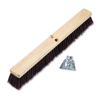 Boardwalk Floor Brush Head, 3
1/4&quot; Maroon Stiff
Polypropylene, 24&quot;