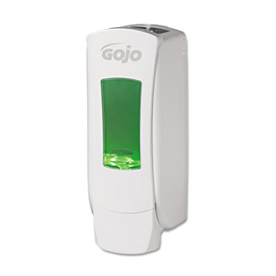 GOJO ADX-12 Dispenser,
1250mL, 4 1/2&quot;w x 4&quot;d x 11
1/4&quot;h, White