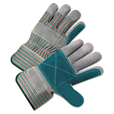 Anchor Brand 2000 Series
Leather Palm Gloves,
Gray/Green/Red