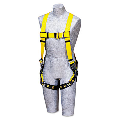 DBI-SALA Full-Body Harness,
Tongue Buckles, Back D-Ring,
Universal, 420lb Capacity