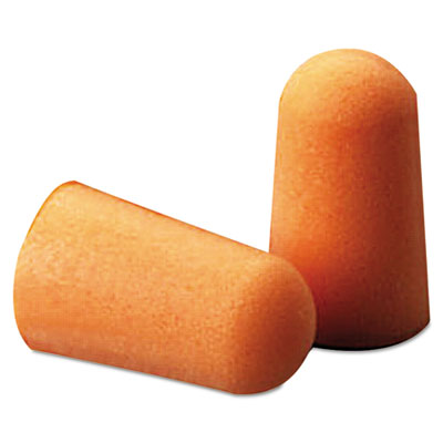 3M Foam Single-Use Earplugs,
Cordless, 29NRR, Orange