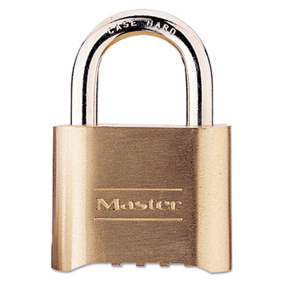 Master Lock Resettable
Combination Padlock, Brass, 2
in, Brass Color