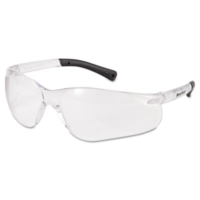 Crews BearKat Safety Glasses, Frost Frame, Clear Lens