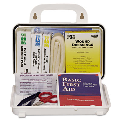 Pac-Kit ANSI Plus #10
Weatherproof First Aid Kit,
76 Pieces, Plastic Case