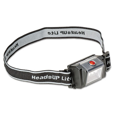 Pelican HeadsUp Lite 2610 LED Flashlight, 3-AAA, Black/Gray