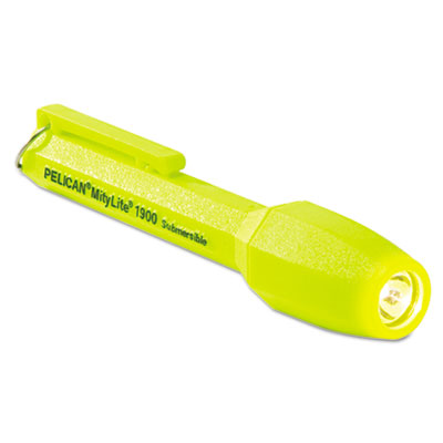 Pelican MityLite 1900 Flashlight, 2-AAA, Yellow