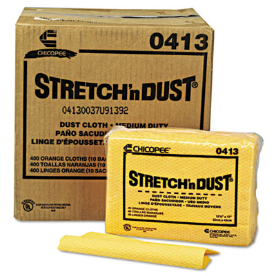 Chix Stretch ?n Dust Cloths,
12 3/5 x 17, Yellow