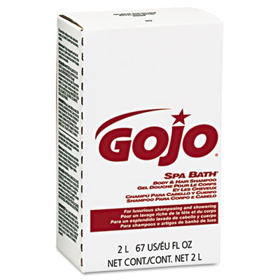 GOJO Spa Bath Body &amp; Hair
Shampoo, Herbal Scent, Rose
Color, NXT 2000 ml Refill