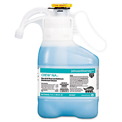 Diversey Crew Non-Acid Bowl &amp;
Bathroom Disinfectant
Cleaner, Floral Scent, 47.3
oz.