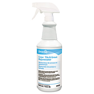 Diversey Crew Tile and Grout Rejuvenator, Chlorine, 32oz
