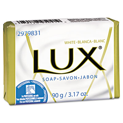 Lux Bath Soap, Individually
Wrapped, White, Pleasant
Scent, 3.2 oz. Bar