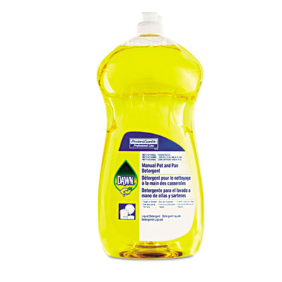 Dawn Manual Pot &amp; Pan Dish
Detergent, Lemon Scent,
Liquid, 38 oz. Bottle