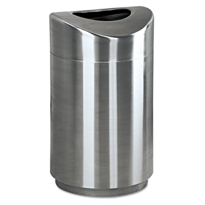 Rubbermaid Commercial Eclipse
Open Top Waste Receptacle,
Round, Steel, 30 gal,
Stainless Steel