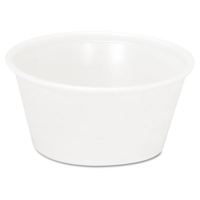 Boardwalk Plastic Souffl Cups, 3 1/4 oz, Translucent