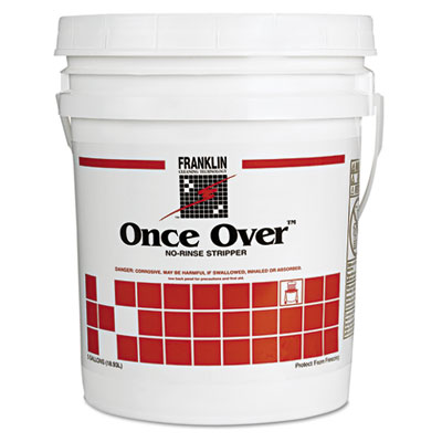 Franklin Cleaning Technology
Once Over Floor Stripper,
Mint Scent, Liquid, 5 gal.
Pail