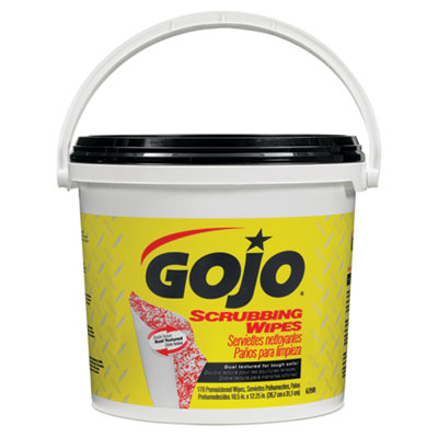 GOJO Scrubbing Wipes, Heavy-Duty Hand Cleaning,