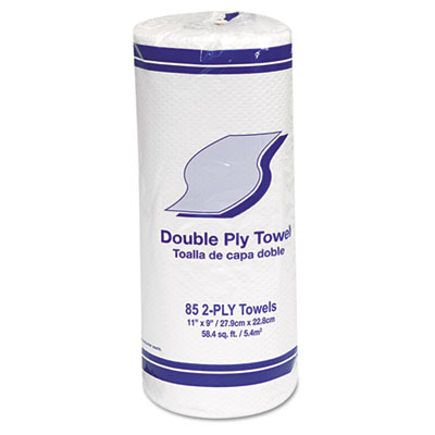GEN Paper Towel Rolls, Perforated, Two-Ply, 11 x 9,