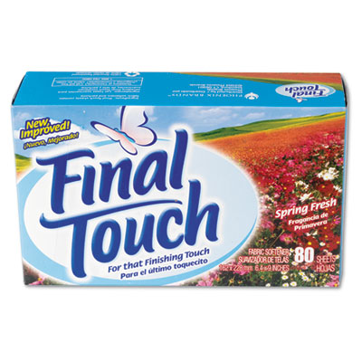 Final Touch Dryer Sheets,
Spring Fresh