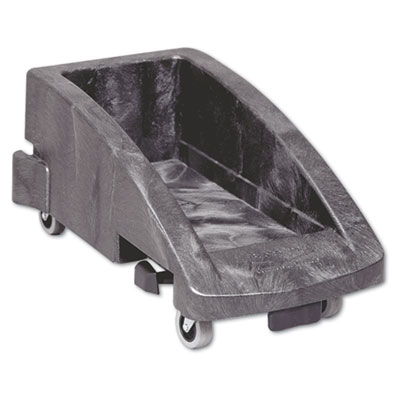 Rubbermaid Commercial Slim Jim Trolley, 200 lbs, Black,